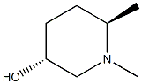 (3R,6R)-1,6-dimethylpiperidin-3-ol 구조식 이미지