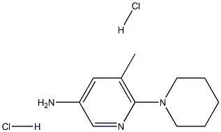 5-methyl-6-(piperidin-1-yl)pyridin-3-amine dihydrochloride Structure