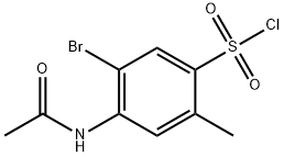 5-bromo-4-acetamido-2-methylbenzene-1-sulfonyl chloride Structure