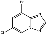 8-Bromo-6-chloro-[1,2,4]triazolo[1,5-a]pyridine 구조식 이미지