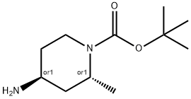 trans-tert-butyl 4-amino-2-methylpiperidine-1-carboxylate 구조식 이미지