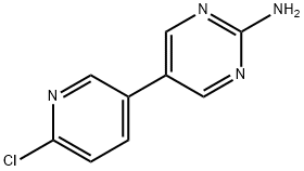 2-Chloro-5-(2-amino-5-pyrimidyl)pyridine 구조식 이미지