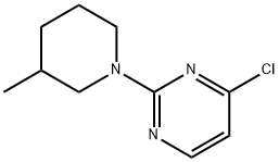 4-CHLORO-2-(3-METHYLPIPERIDIN-1-YL)PYRIMIDINE Structure