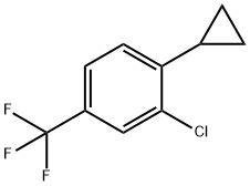 5-Trifluoromethyl-2-cyclopropylchlorobenzene Structure