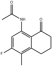 N-(3-Fluoro-4-methyl-8-oxo-5,6,7,8-tetrahydro-1-naphthyl)acetamide Structure