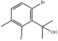 2-(6-Bromo-2-fluoro-3-methylphenyl)propan-2-ol Structure