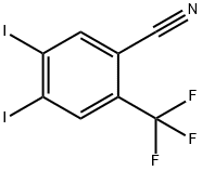 4,5-Diiodo-2-trifluoromethyl-benzonitrile 구조식 이미지