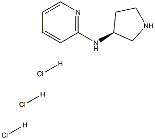 N-[(3S)-Pyrrolidin-3-yl]pyridin-2-aminetrihydrochloride Structure