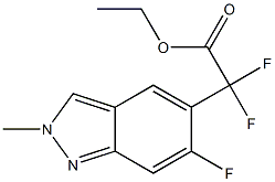 ethyl 2,2-difluoro-2-(6-fluoro-2-methyl-2H-indazol-5-yl)acetate 구조식 이미지