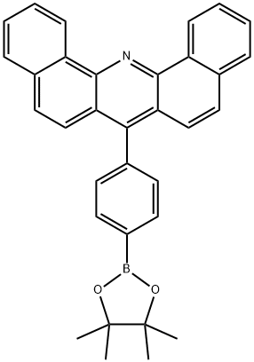 Dibenz[c,h]acridine, 7-[4-(4,4,5,5-tetramethyl-1,3,2-dioxaborolan-2-yl)phenyl]- 구조식 이미지