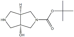 tert-butyl (3aS,6aS)-3a-hydroxyhexahydropyrrolo[3,4-c]pyrrole-2(1H)-carboxylate 구조식 이미지