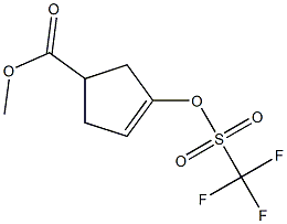methyl 3-(((trifluoromethyl)sulfonyl)oxy)cyclopent-3-ene-1-carboxylate Structure