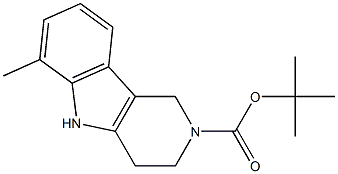 tert-Butyl 6-methyl-3,4-dihydro-1H-pyrido[4,3-b]indole-2(5H)-carboxylate Structure