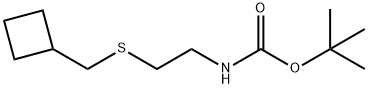 tert-butyl N-{2-[(cyclobutylmethyl)sulfanyl]ethyl}carbamate 구조식 이미지