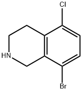 8-bromo-5-chloro-1,2,3,4-tetrahydroisoquinoline Structure