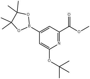 methyl 6-(tert-butoxy)-4-(4,4,5,5-tetramethyl-1,3,2-dioxaborolan-2-yl)picolinate Structure