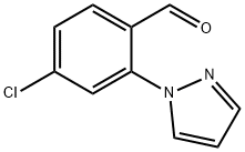 4-Chloro-2-(1H-pyrazol-1-yl)benzaldehyde 구조식 이미지