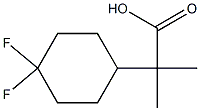 2-(4,4-difluorocyclohexyl)-2-methylpropanoic acid 구조식 이미지