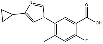 1448508-47-1 5-(4-cyclopropyl-1H-imidazol-1-yl)-2-fluoro-4-methylbenzoic acid