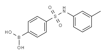 B-[4-[[(3-methylphenyl)amino]sulfonyl]phenyl]Boronic acid Structure