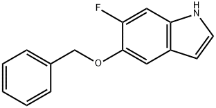 5-benzyloxy-6-fluoro-indole 구조식 이미지