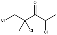 3-Pentanone,1,2,4-trichloro-2-methyl- Structure