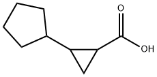 2-cyclopentylcyclopropane-1-carboxylic acid Structure