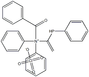 triphenyl[1-(phenylformamido)ethenyl]phosphanium perchlorate Structure