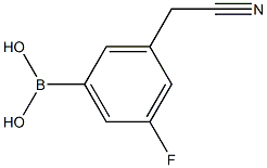 3-(Cyanomethyl)-5-fluorobenzeneboronic acid Structure