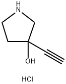 3-ethynylpyrrolidin-3-ol hydrochloride Structure