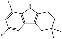 6,8-difluoro-3,3-dimethyl-2,3,4,9-tetrahydro-1h-carbazole Structure