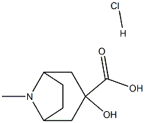 3-Hydroxy-8-methyl-8-azabicyclo[3.2.1]octane-3-carboxylic acid hydrochloride Structure