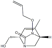 (2S,5R)-2-(hydroxymethyl)-4-methyl-6-(prop-2-en-1-yloxy)-1,6-diazabicyclo[3.2.1]oct-3-en-7-one Structure