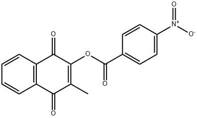 (3-methyl-1,4-dioxo-2-naphthyl) 4-nitrobenzoate Structure