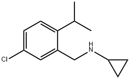 N-{[5-chloro-2-(propan-2-yl)phenyl]methyl}cyclopropanamine Structure