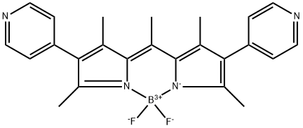 1,3,5,7,8-Pentamethyl-2,6-dipyridyl-4,4-difluoro-4-bora-3a,4a-diaza-s-indacene, 97% 구조식 이미지