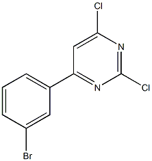 4-(3-bromophenyl)-2,6-dichloropyrimidine Structure