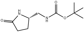 tert-butyl (S)-((5-oxopyrrolidin-2-yl)methyl)carbamate 구조식 이미지