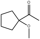 1-(1-methoxycyclopentyl)ethan-1-one Structure