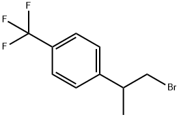 1-(1-bromopropan-2-yl)-4-(trifluoromethyl)benzene 구조식 이미지
