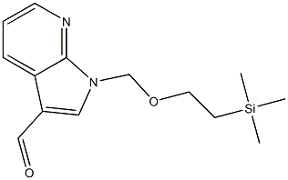 1-{[2-(trimethylsilyl)ethoxy]methyl}-1H-pyrrolo[2,3-b]pyridine-3-carbaldehyde Structure