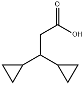 3,3-dicyclopropylpropanoic acid Structure