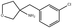 3-[(3-chlorophenyl)methyl]oxolan-3-amine Structure