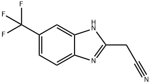 2-(Cyanomethyl)-6-(trifluoromethyl)benzimidazole 구조식 이미지
