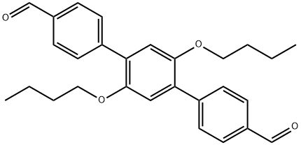 [2',5'-Dibutoxy-[1,1':4',1''-terphenyl]-4,4''-dicarbaldehyde] Structure