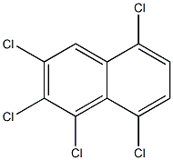 Naphthalene,1,2,3,5,8-pentachloro- Structure