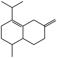 Naphthalene, 1,2,3,5,6,7,8,8a-octahydro-1-methyl-6-methylene-4-(1-methylethyl)- Structure