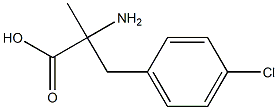 4-Chloro-a-methyl-DL-phenylalanine Structure