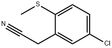 2-(5-chloro-2-(methylthio)phenyl)acetonitrile Structure