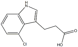 3-(4-Chloro-3-indolyl)propanoic Acid Structure